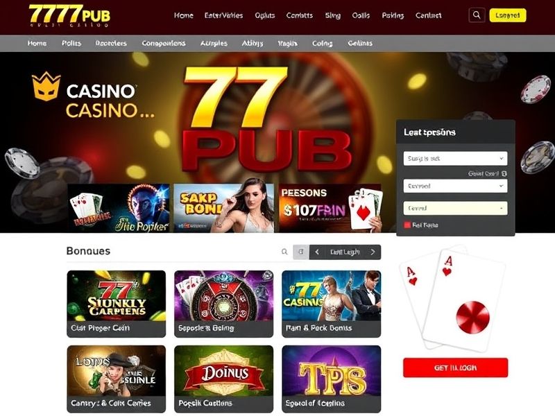 Welcome to 777 Pub Login, the premier online gambling platform where players can access slots, poker, and blackjack. Discover game guides, promotions, and expert insights at 777publogin.com.