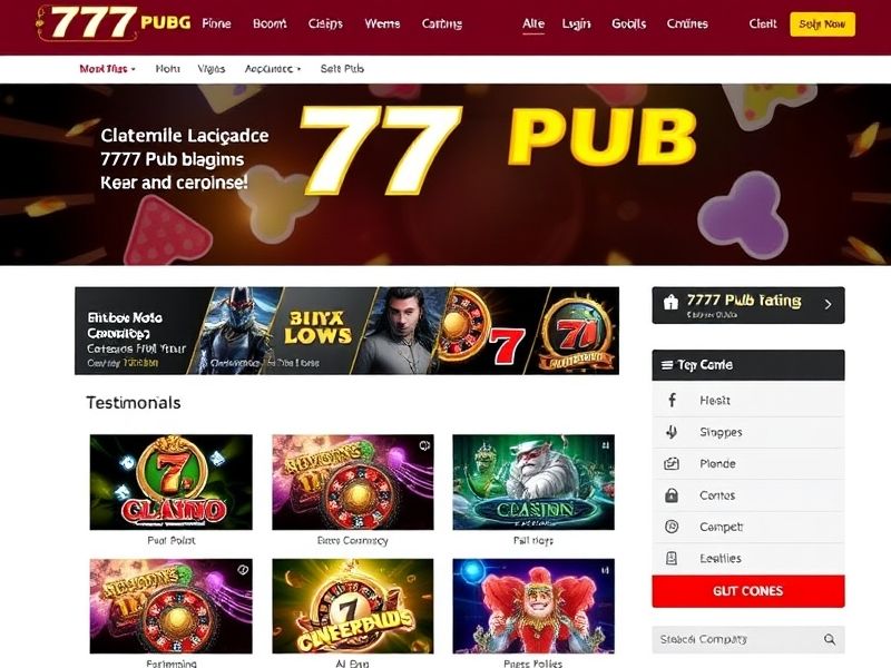 Welcome to 777 Pub Login, the premier online gambling platform where players can access slots, poker, and blackjack. Discover game guides, promotions, and expert insights at 777publogin.com.